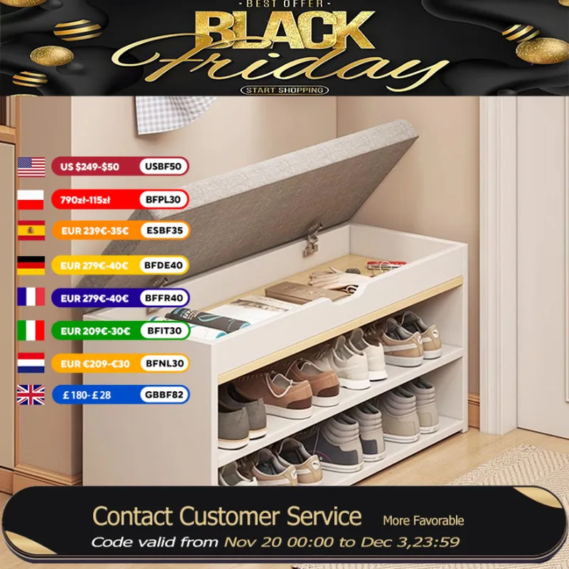 

3 Layers White Shoe Cabinet Strong Long Beutiful Hotel Storage Shoe Rack Space Saving Modern Meuble A Chaussures Home Furniture