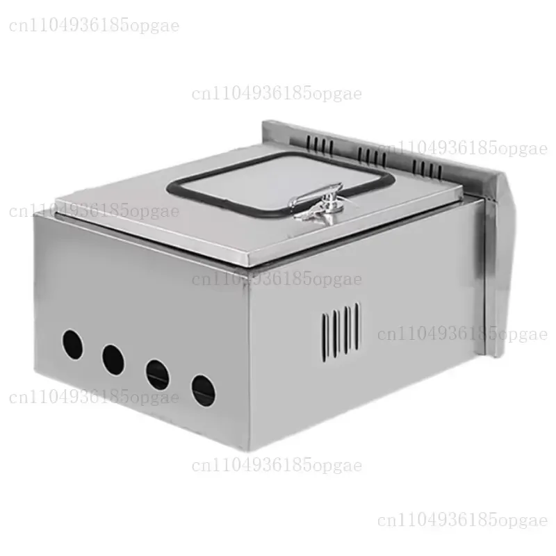 Double layer door 304 stainless steel distribution box, outdoor waterproof control box, 201 monitoring box