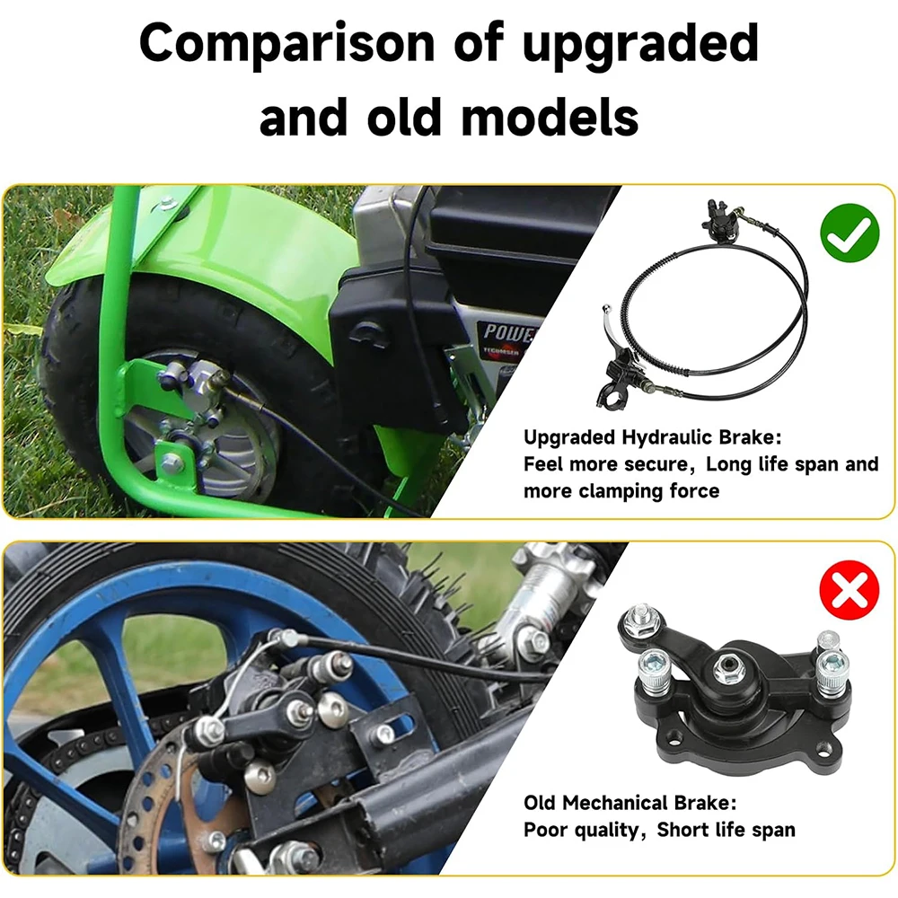 Mini Bike Hydraulic Brake Calipers For 47cc 49cc 79cc 97cc Pocket Bike Mini Moto Bicycle Gas Scooter Kids Motorcycle Parts