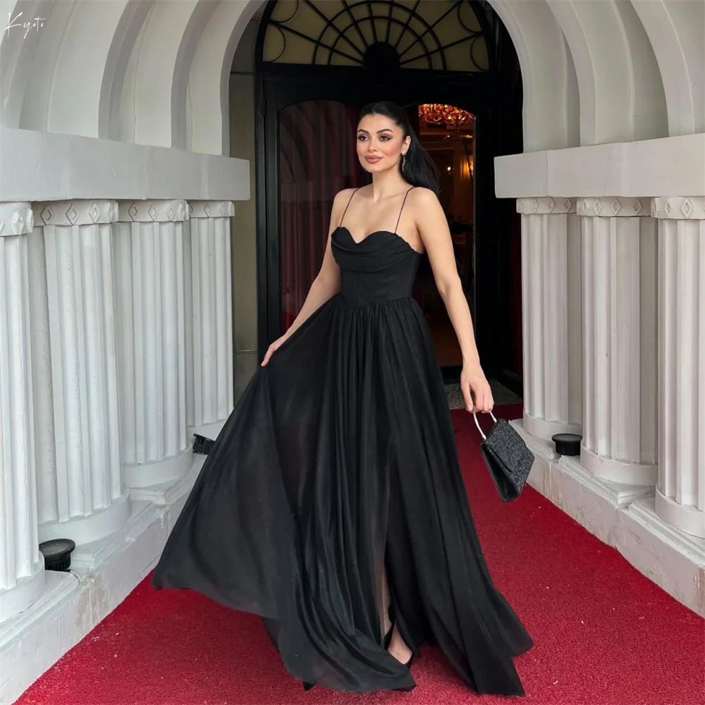 

Kyoto Customized Spaghetti Strap Bridesmaid Dresses Side Split robe mariage invité Lace-Up Floor-Length Wedding Guest Dress 2025