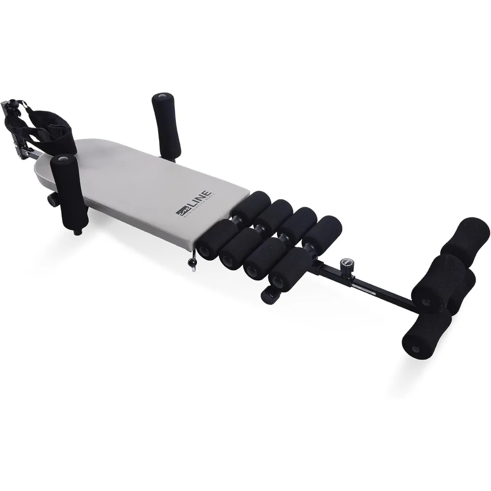 

Inline Back Stretch Bench with Cervical Traction - Back and Neck Decompression - Inversion Table Alternative