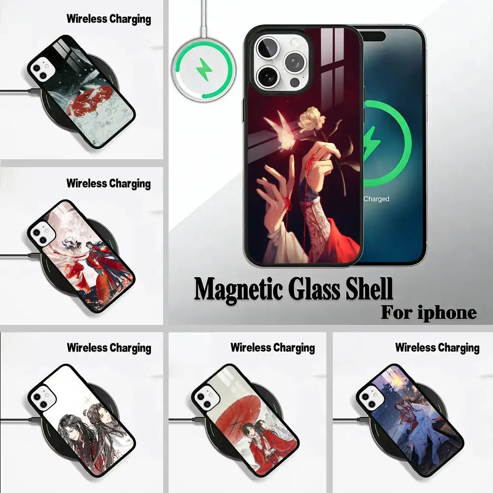 H-Heaven- Official's- Blessing Phone Case For IPhone17 16 15 14 13 12 11  Pro Max 16/15/14Plus Wireless Charger Cover Funda