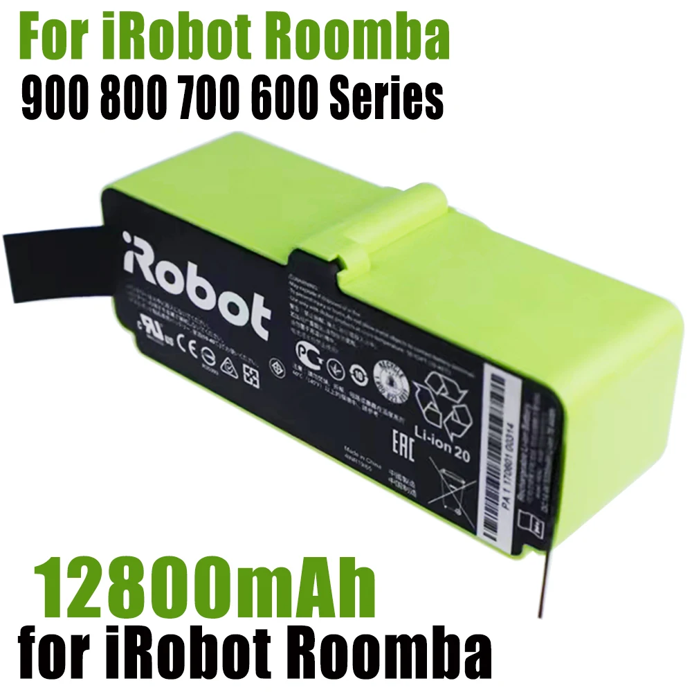 Batterie de remplacement d'origine pour iRobot Roomba, robot de balayage, 1800LI 6500LI, 655, 690, 780, 805, 860, 880, 890, 960, 601, 760, 980