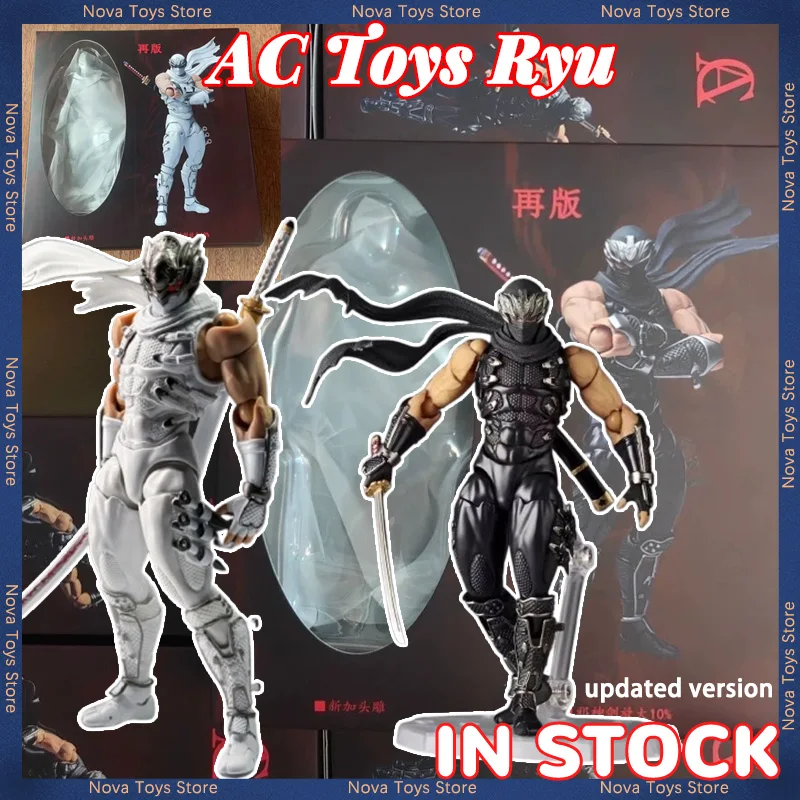 IN STOCK AC Factory Toys Ryu Hayabusa Action Figure Revised Version Ninja Gaiden Amazing Yamaguchi  Ryu PVC Collect Model Toys