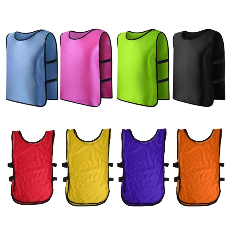 Gilet con pettorina per bambini, per bambini, sport calcio, allenamento, pinnies, maglie