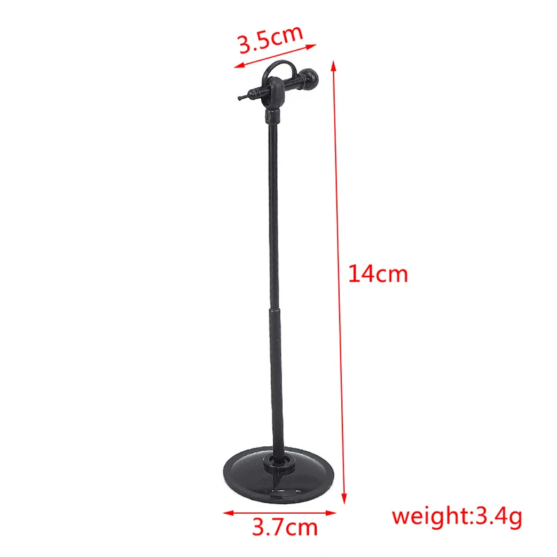 2Pcs 1:12 Dollhouse Miniature Microphone Microphone Stand Model DIY Accessories Photo Props-Toy