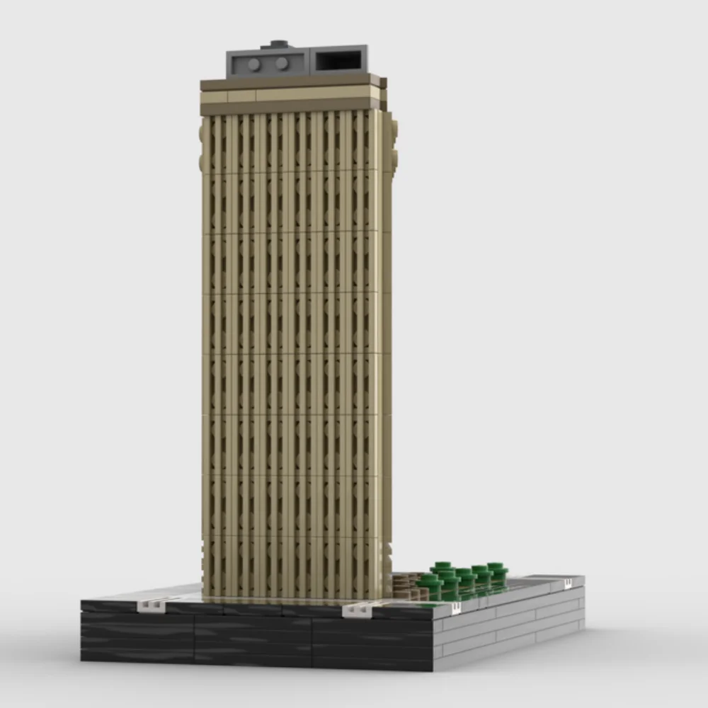 MOC-41563 512pcs Flatiron Building at 1/650th Scale by FunnyTacoBunny PDF instructions building block model toy for kids