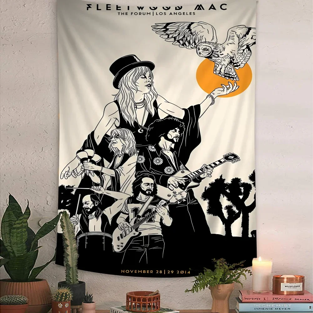 

F-Fleetwood Mac Colorful Tapestry Wall Hanging Cheap Hippie Wall Hanging Bohemian Wall Tapestries Mandala Wall Hanging Sheets