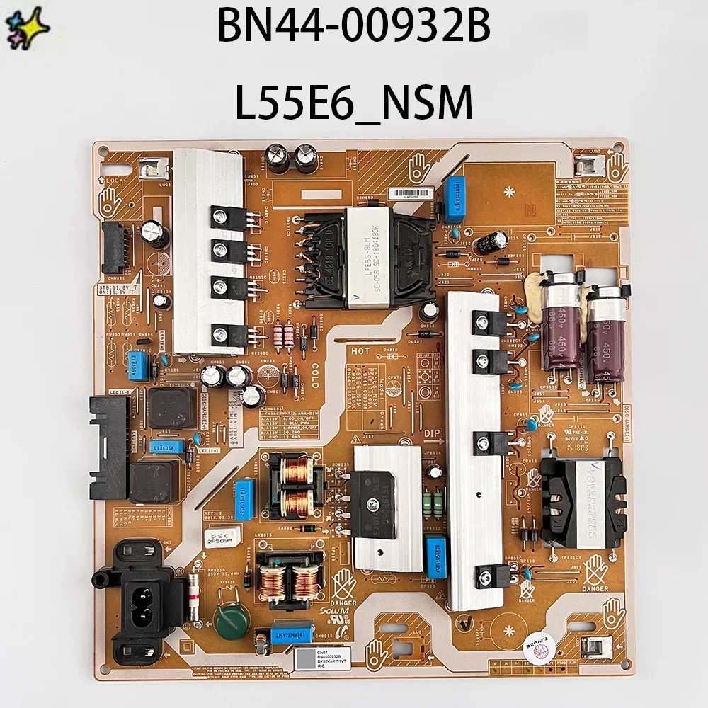 

New BN44-00932B L55E6_NSM Power Supply Board is for HG55NJ690UFXZA UE55NU7300K UA49NU7100 UE55NU7179UXGZ UN55NU6900B UN58NU710DF