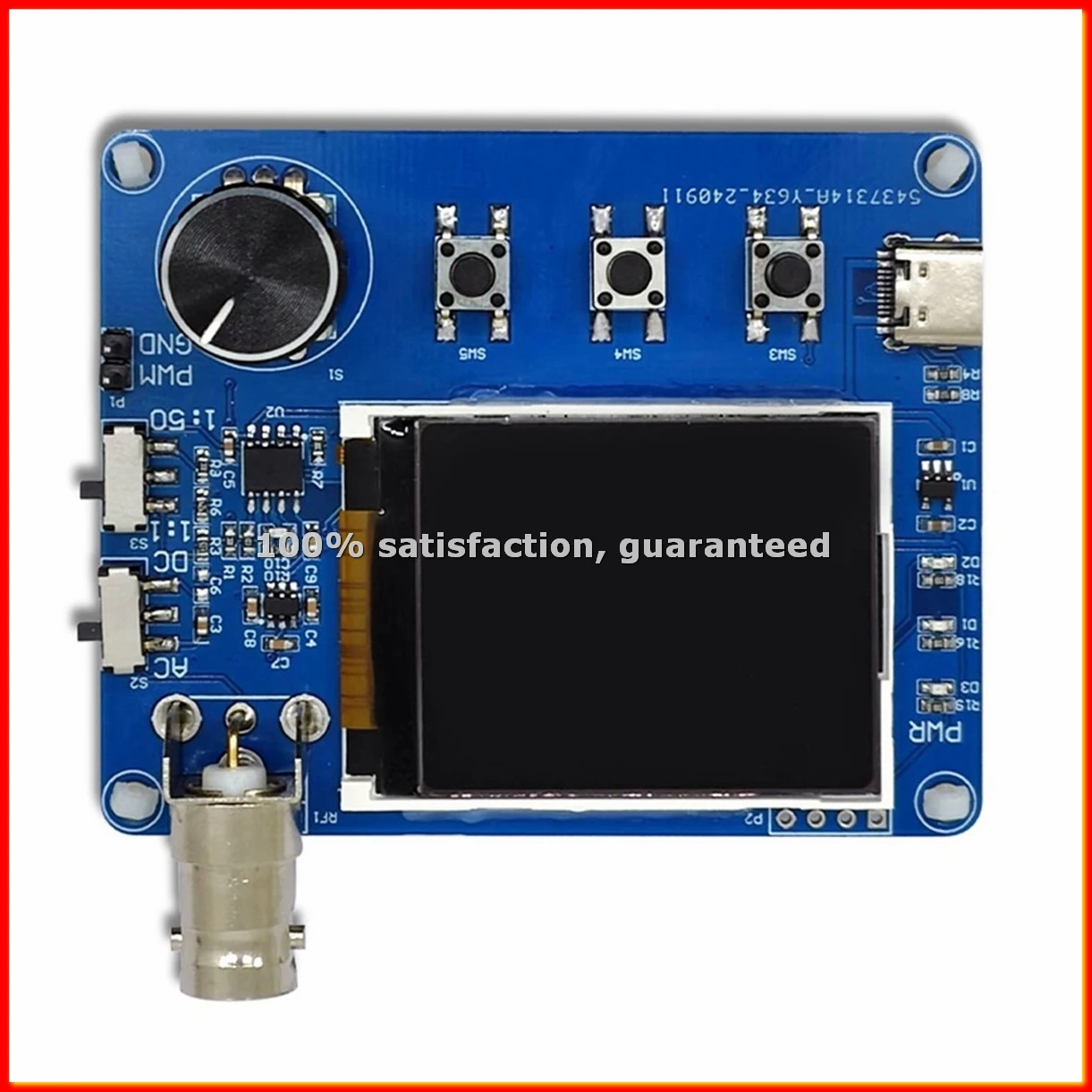 Digital Oscilloscope Simple Waveform Measurement Frequency Meter Square Wave Output with 1.8inch LCD Screen-A20R