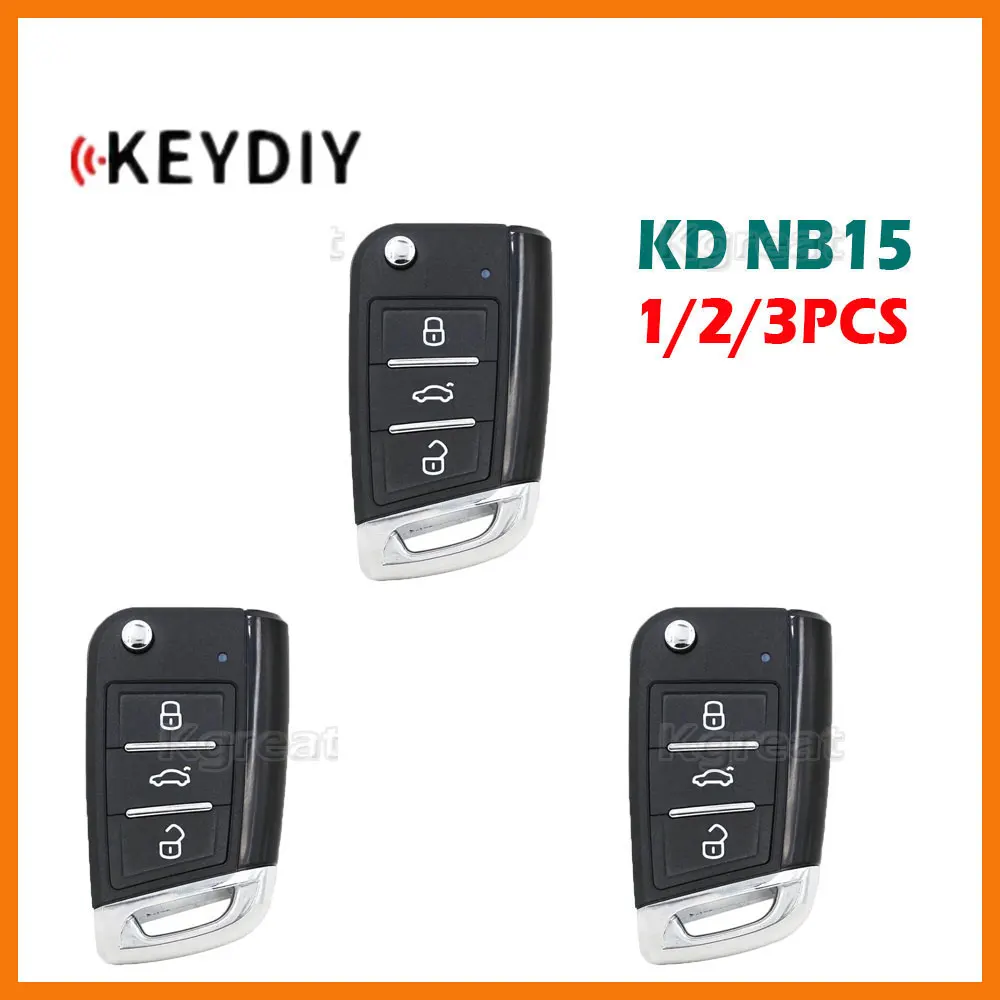 1/2/3pcs KEYDIY KD NB15 Multifunctional Remote Key 3 Buttons KD NB Series KD Remote Car Key for KD900 KD900+ URG200 KD-X2 Mini