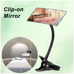 Flexible Clip-on Mirrors For Grafting Eyelash Extensions Beauty Tools Eyelash Salon Mirrors Desk Security Convex Mirror Supplies