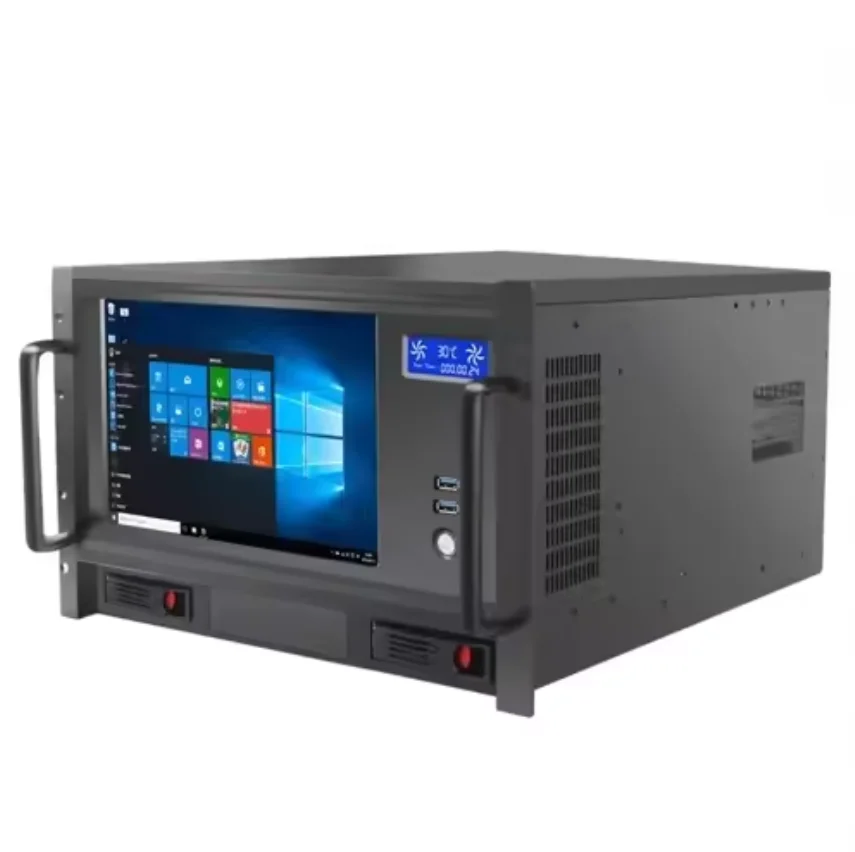 Industrial 6U PC Server Case with Keyboard ATX Computer Server & 5.25\" Drive 6U Server Chassis Connector in Stock