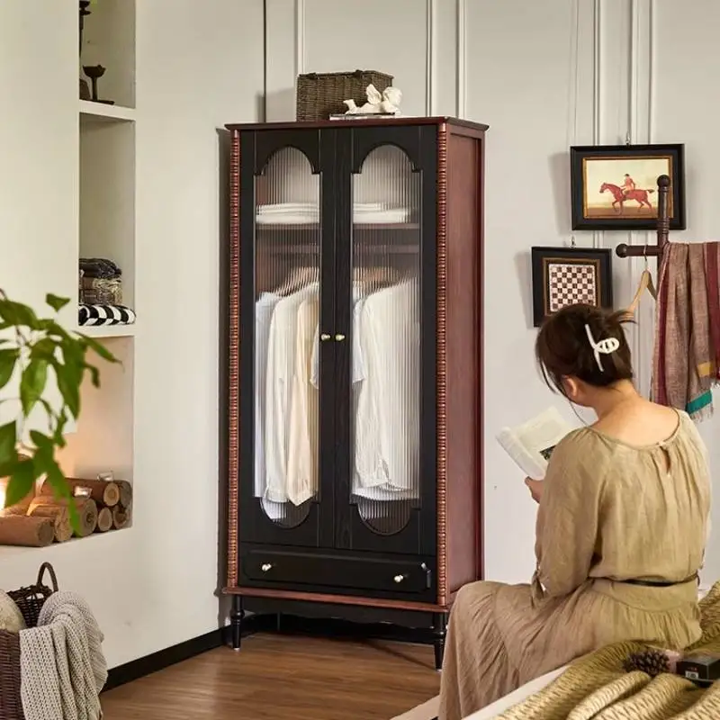 Kids Small Room Wardrobes Hanging Vintage Locker Dressing Armoire Wardrobes Storage Cabinet Armario De Ropa Furniture For Home