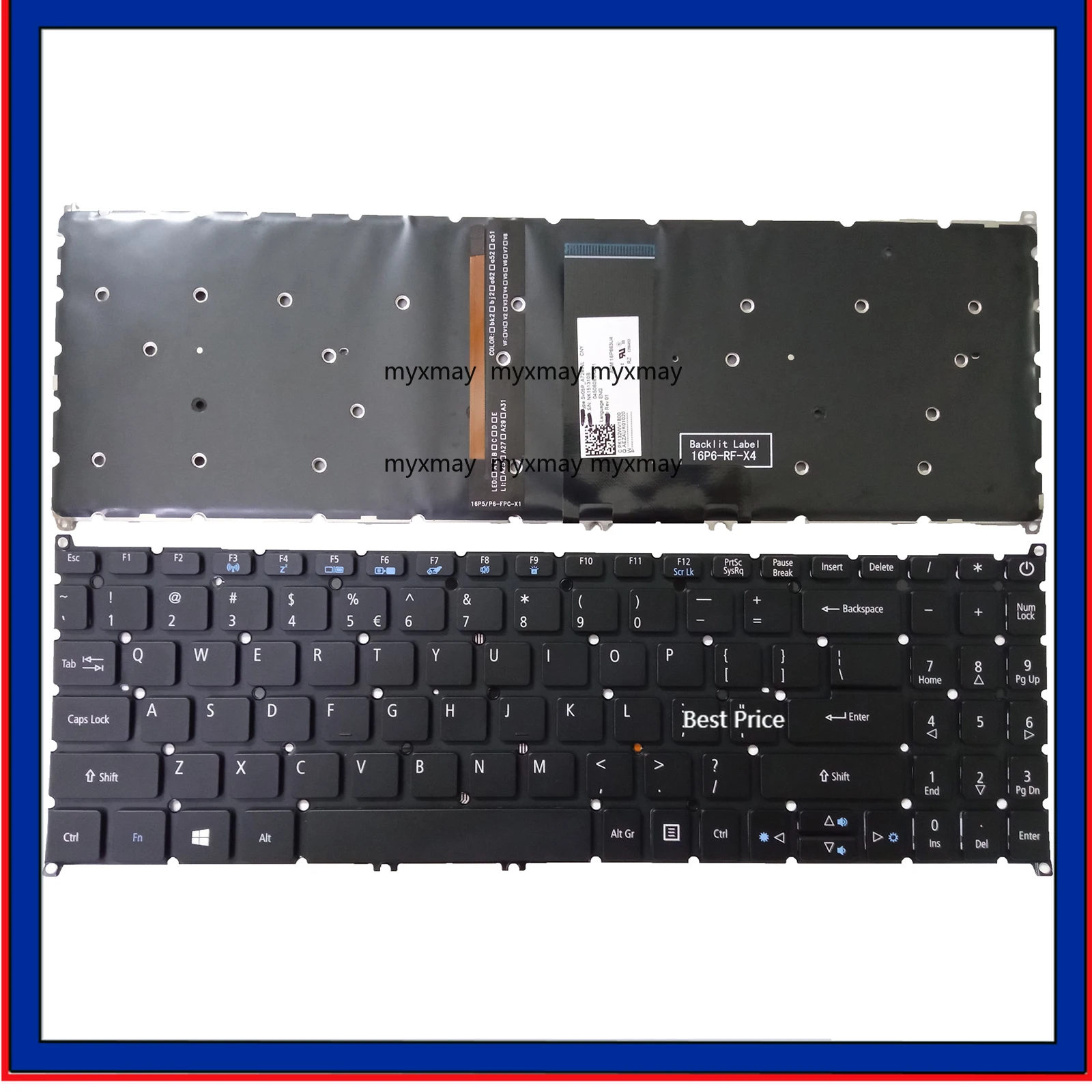 

US Keyboard for Acer Swift 3 SF315-52 SF315-52G N17P4 N17P6 Backlit