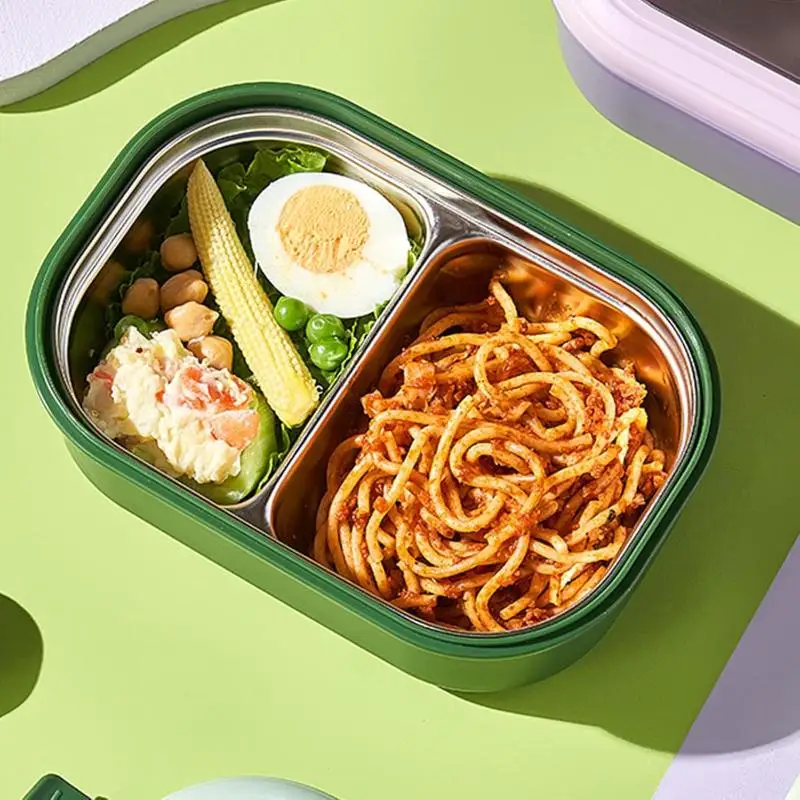 Lunch Box 304 Stainless Steel Grade Food Large Capacity Split Box Bento Box Fruit Box Student Adult