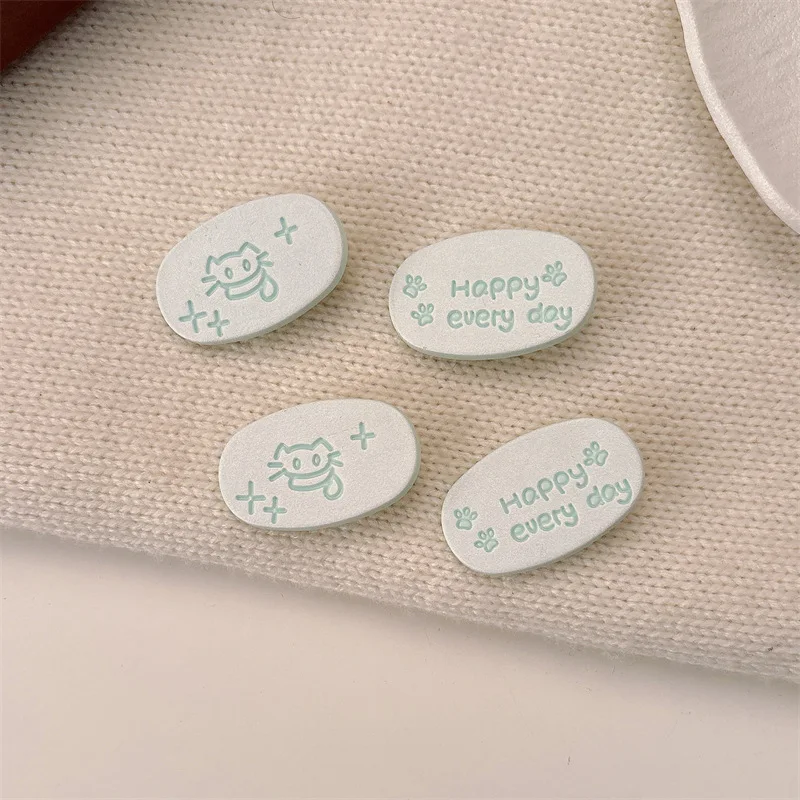 

New Blue Kitten Print Hairpin Cute Sweet Girl Heart Broken Hair Bangs Edge Clip Hairpin Headdress