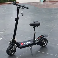 Yume 52v 2400w  dual motor e scooters dual motor folding electric scooter for adults