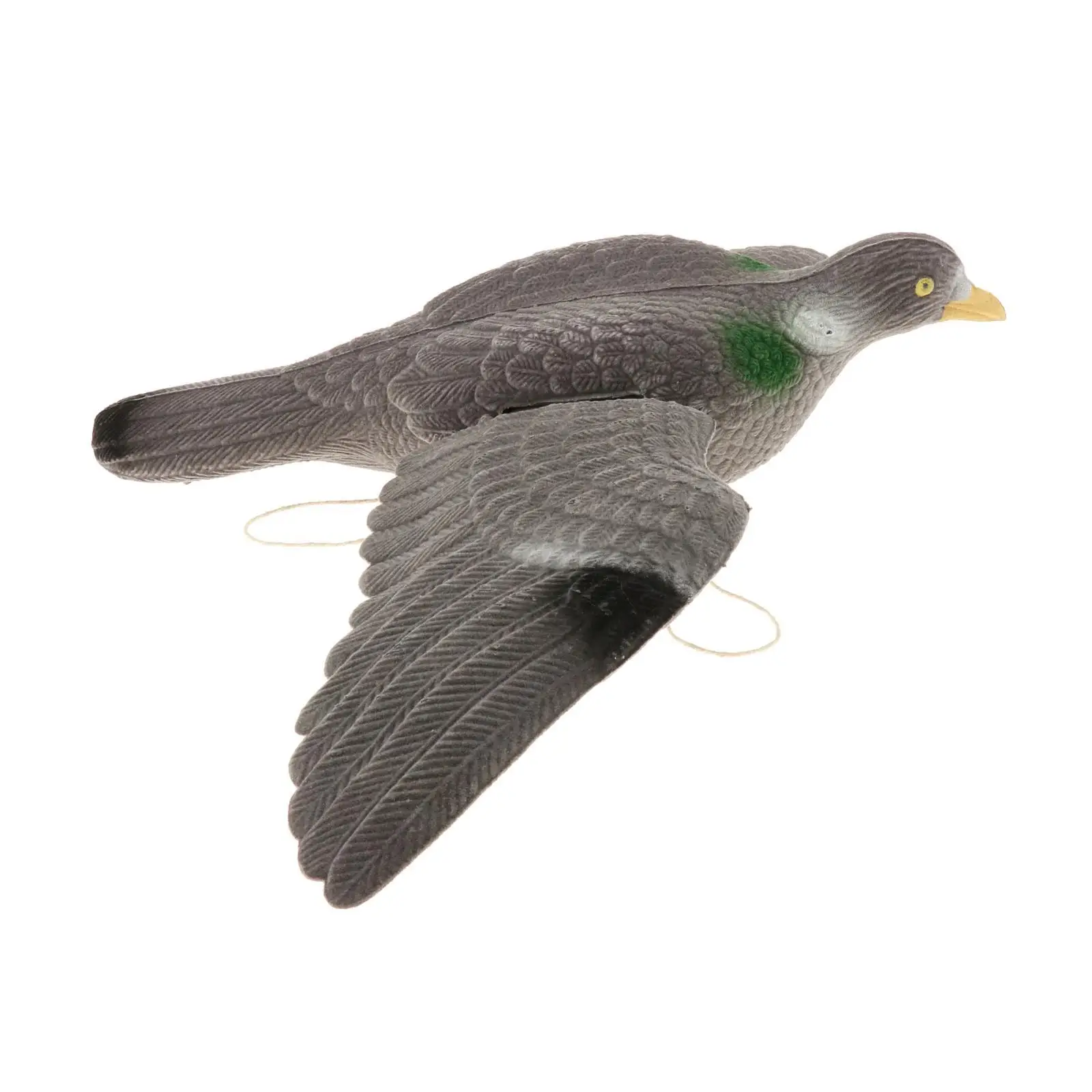 Grey Flying Pigeon Bird Scarer for Garden Scarecrow Yard House Home Decor
