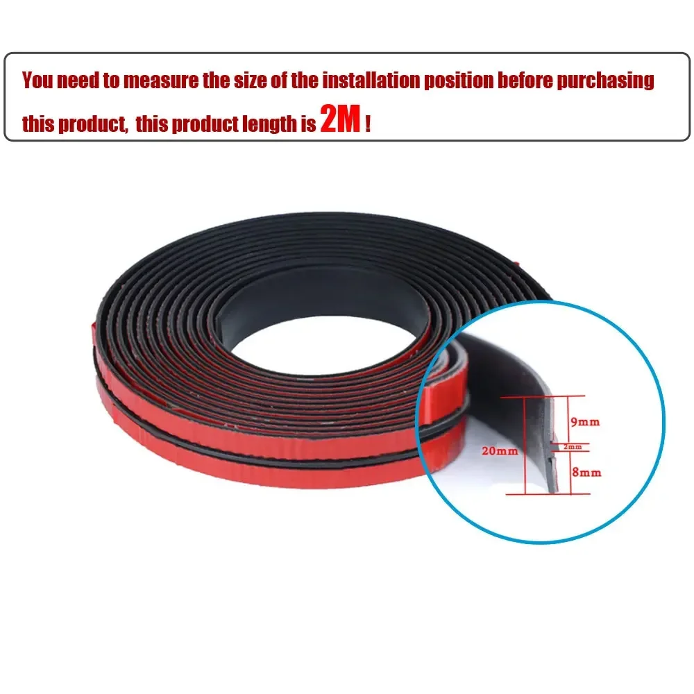 고무 실란트 보호대 스트립, 자동차 앞 유리 씰, 소음 절연 스트립, 자동차 지붕 창 도장 가장자리 씰링 스트립, 1 개, 2m