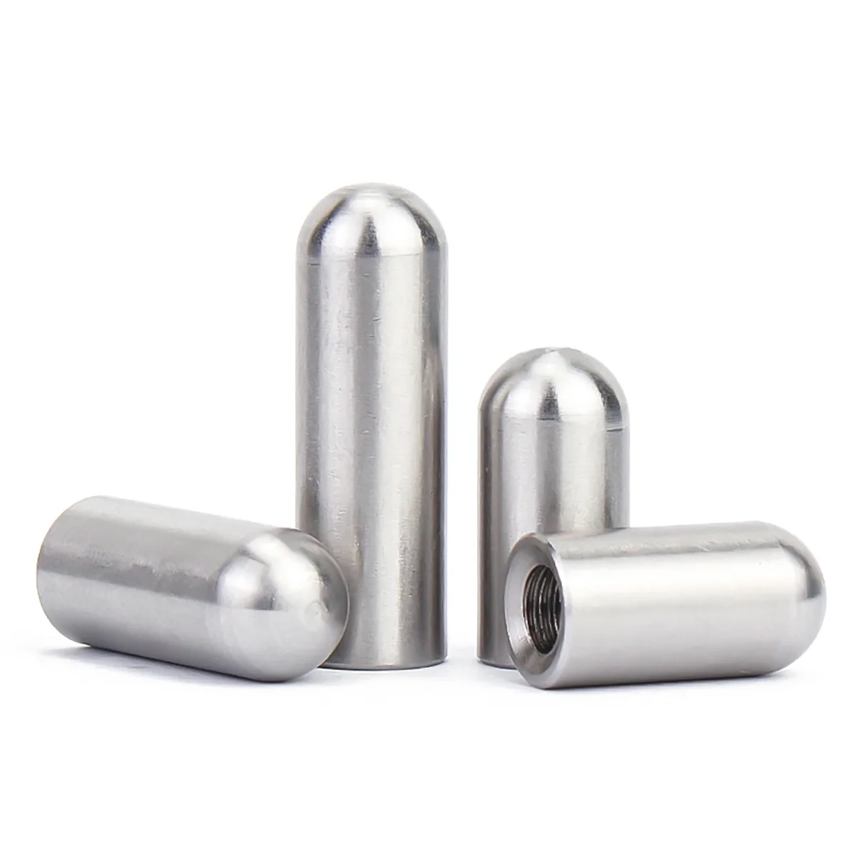 Stainless Steel Internal Thread Round Head Cylindrical Pin Hollow Pin Internal Tooth Hole Pin Positioning Pin M3M4M5M6