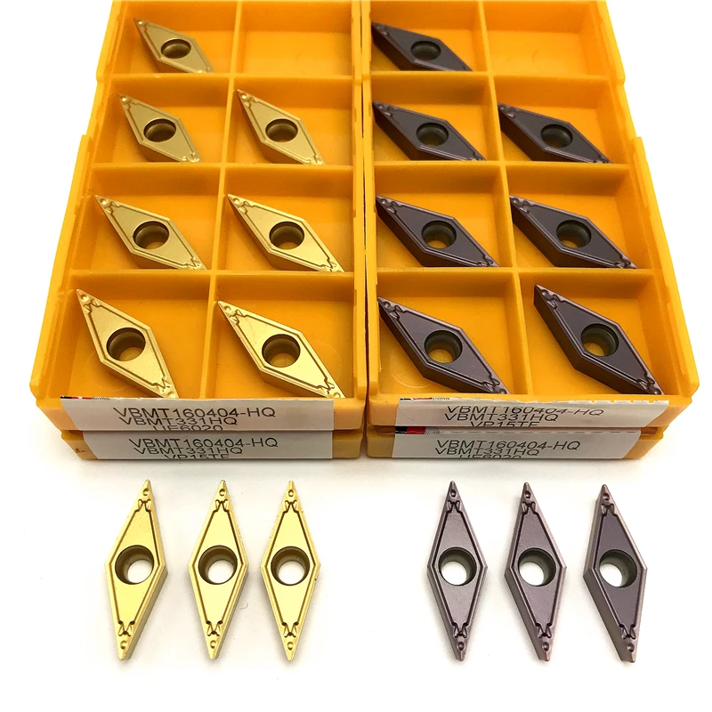 VBMT160404 VBMT160408 HQ High Quality External Turning Tool Carbide Inserts Metal Lathe Tools Steel Processing CNC Cutting Tool