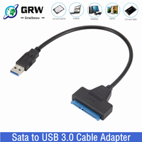 SATA to USB 3.0 / 2.0 Cable Up to 6 Gbps for 2.5 Inch External HDD SSD Hard Drive SATA 3 22 Pin Adapter USB 3.0 to Sata III Cord