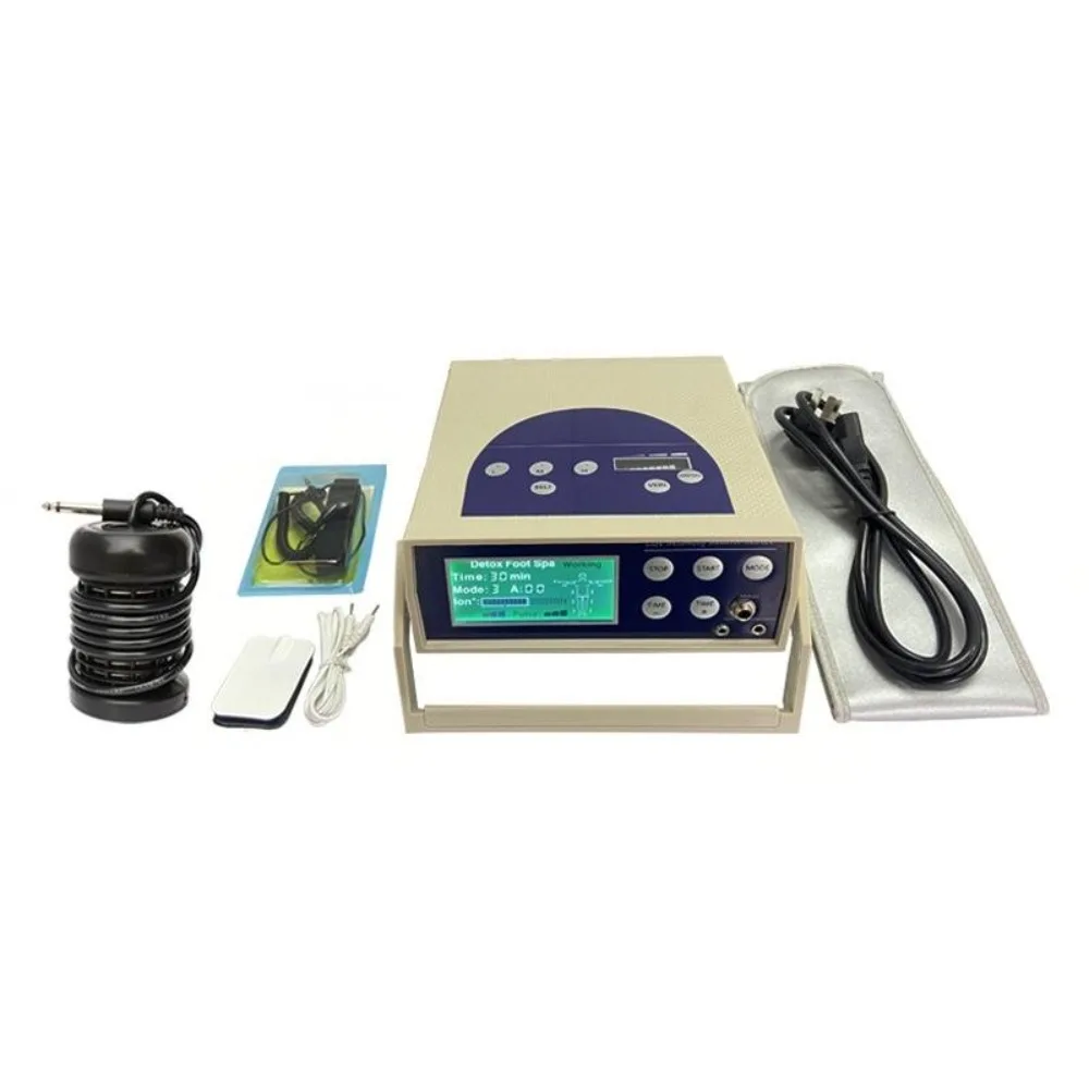 Single System Ion Cleanse Machine Ionic Cell Body Detox Foot Spa Machine With Heat Belt Detoxification Foot Spa Salon Equipment
