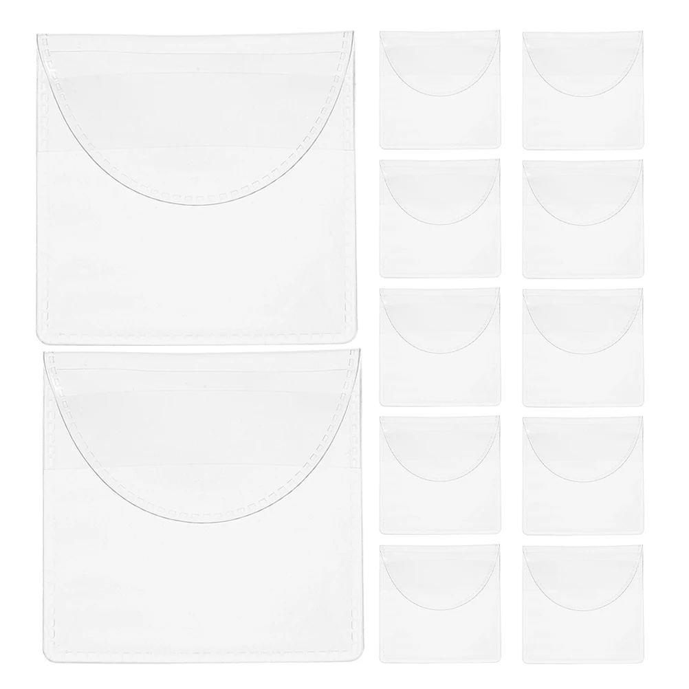 

50 Pcs Transparent Badge Bag Coin Collectors Supplies Collection Holder Pockets