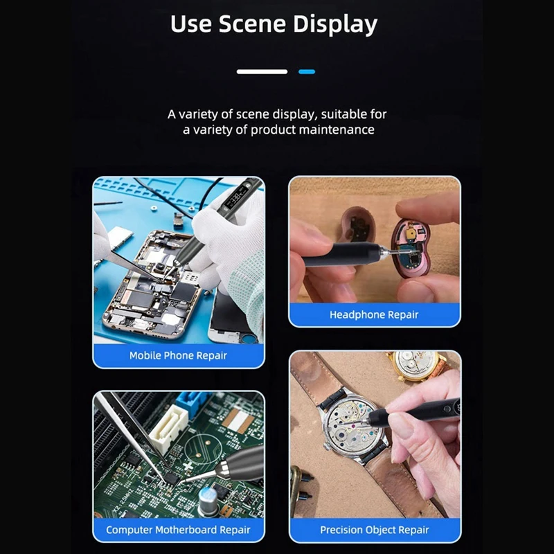 Fer à souder électrique S20(K) 0,91 pouces OLED 500 ℃   Prise en charge des puissances PD/QC compatibles avec la prise ue du fer à souder C115