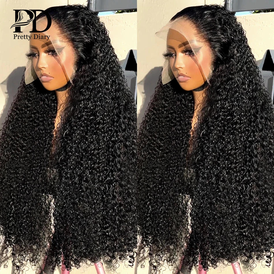 Loose Deep Wave 13x4 13x6 HD Transparent Lace Frontal Wig 30 36 Inch Curly 5x5 Glueless Closure Wigs Human Hair 220% For Women