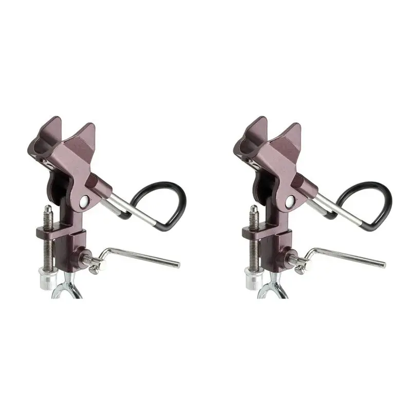 

2 регулируемых портативных держателя для удочек из нержавеющей стали с втычкой для крепления к земле, для рыболовных снастей и инструментов