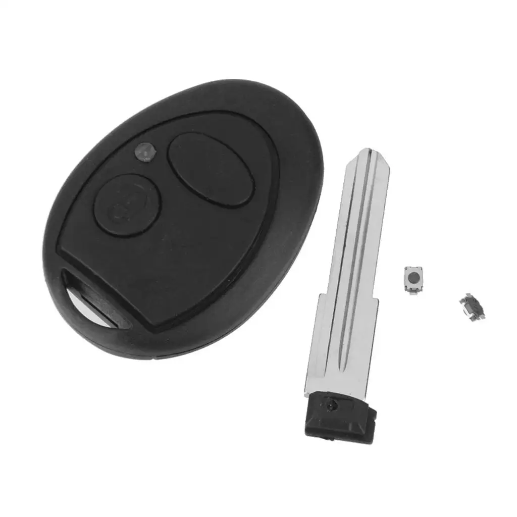 Key Fob Case Plastic Blade Key Shell Replacement Housing Remote Key 3 Buttons for Land Rover Discovery 2 TD5 TDI