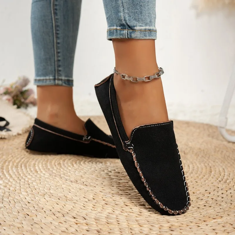 Women Flats Fashion Casual Flat Loafers Shoes for Women Ladies Elegant Comfortable Sneakers Women Soft Classic Office Flat Shoes