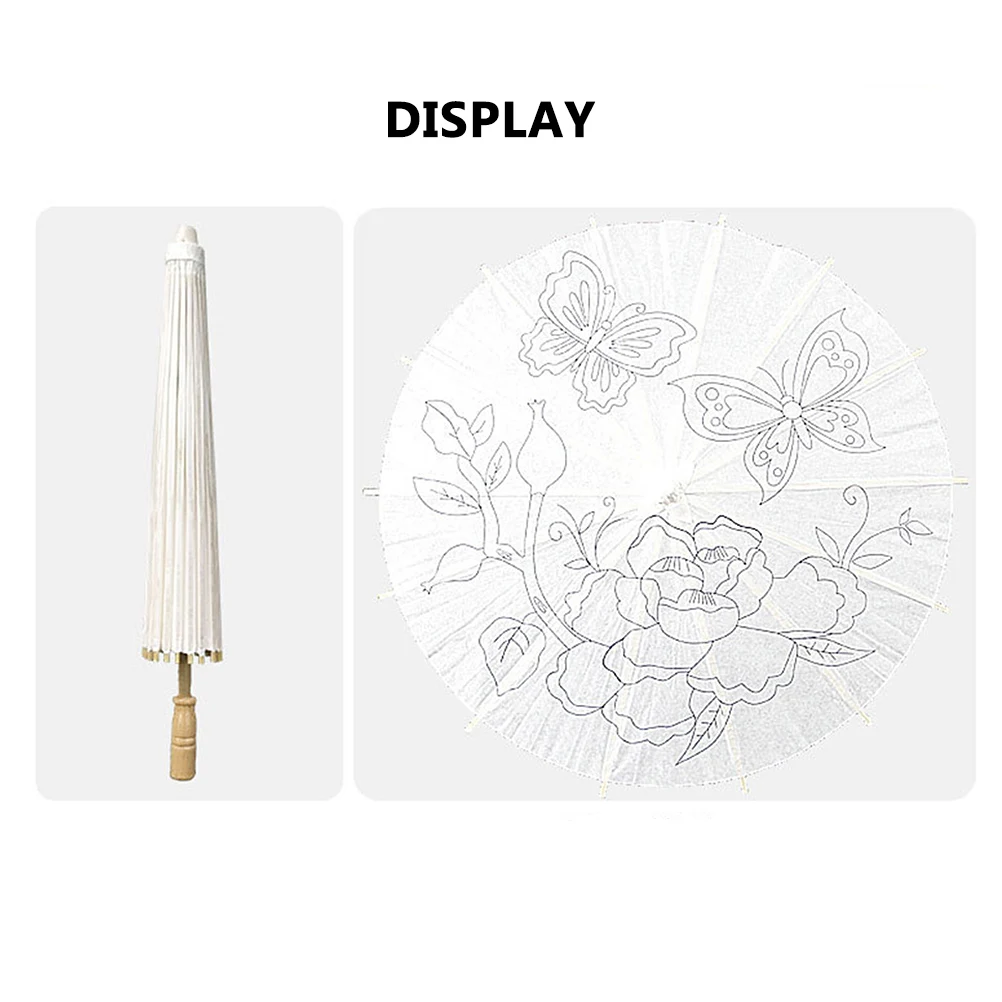 

Blank Oiled White Parasol DIY Painting Graffiti Umbrella Handmade Craft Diy Paper Parasol Umbrella Gift Home Decor