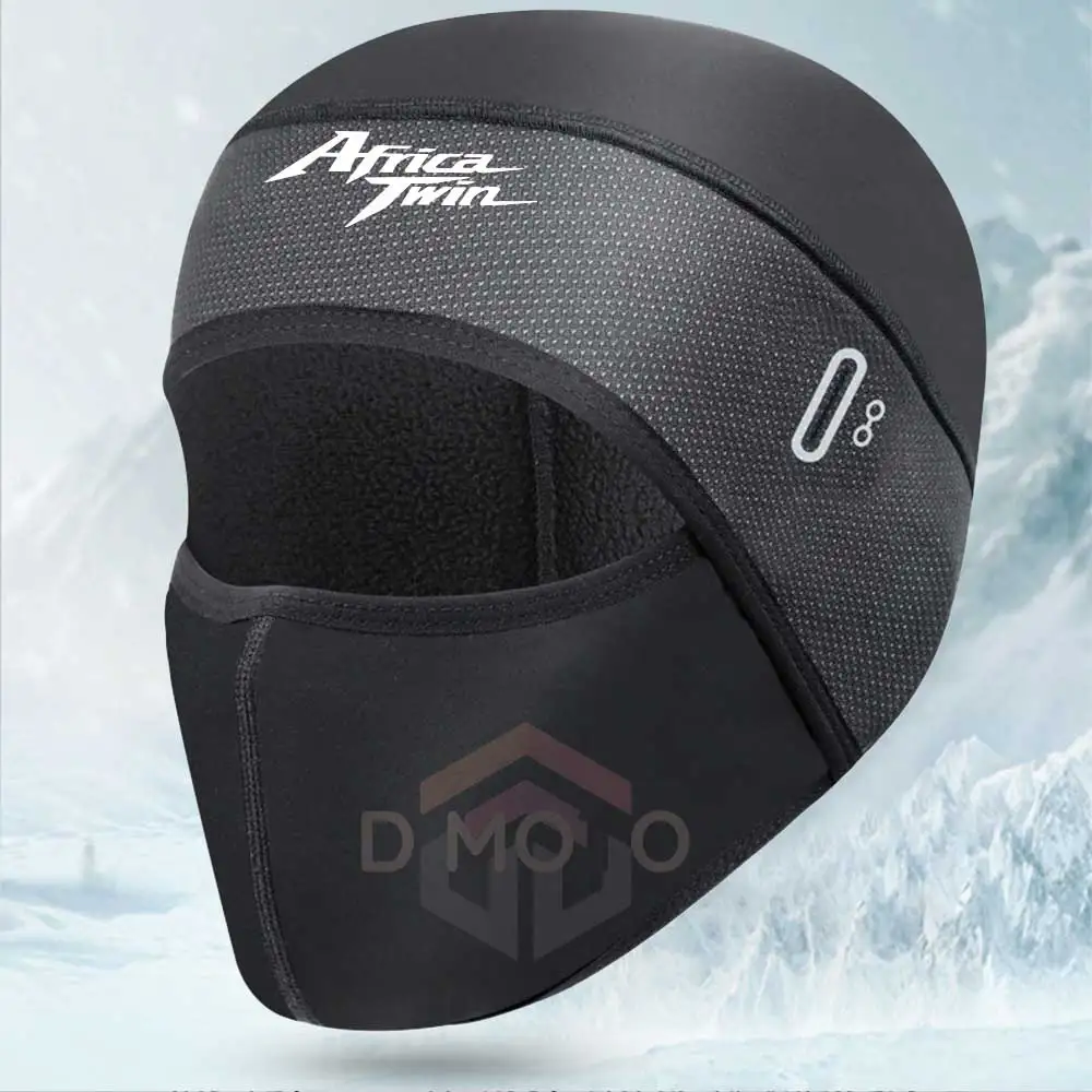 Forro de capacete de caveira com furos para óculos, boné térmico de ciclismo de inverno para homens e mulheres, gorro de ciclismo para HONDA Africa Twin