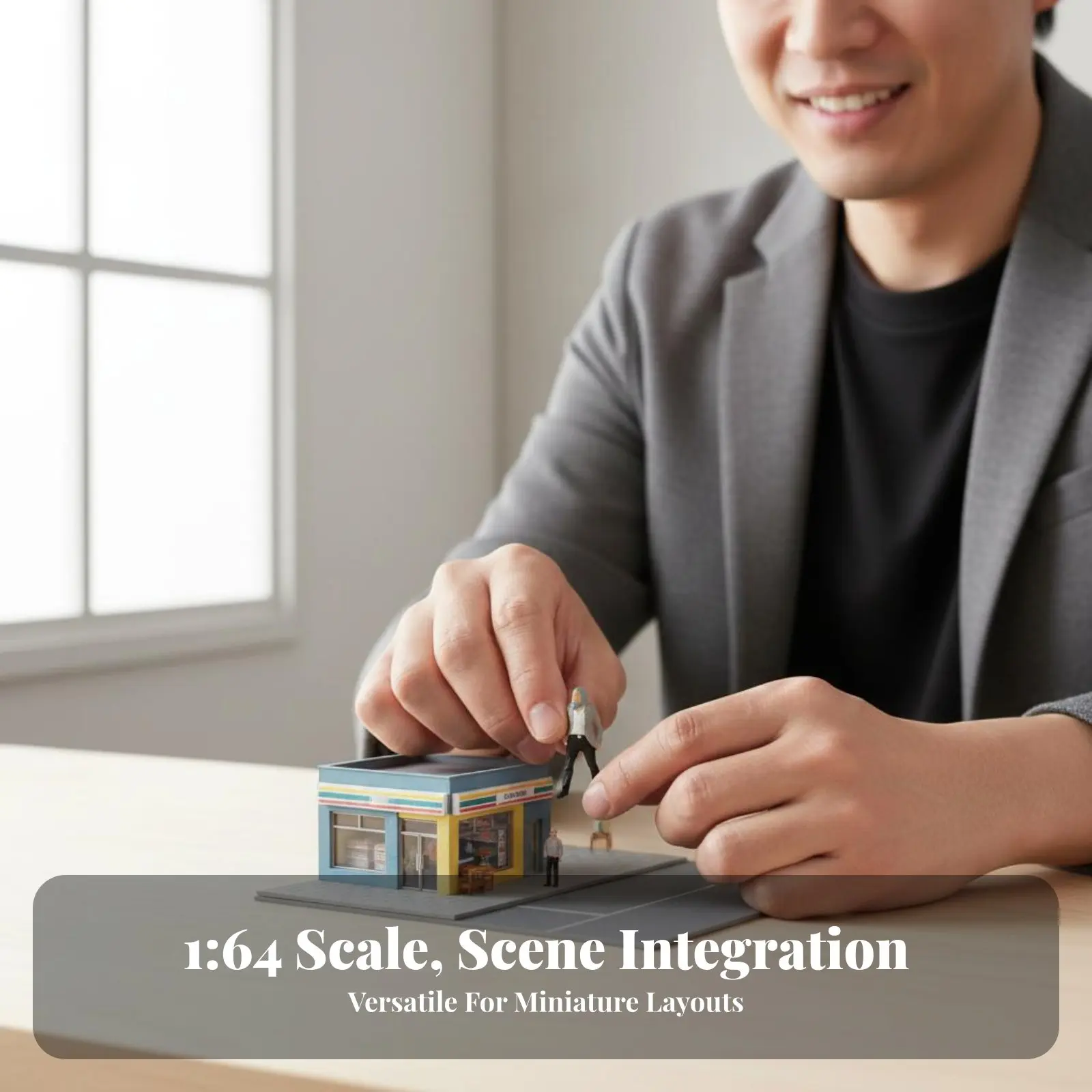 

1:64 Scale Figure Collectible Tiny Human Figurine Tiny People Figurines Highly Detailed Architectural Model People for Hobbyists