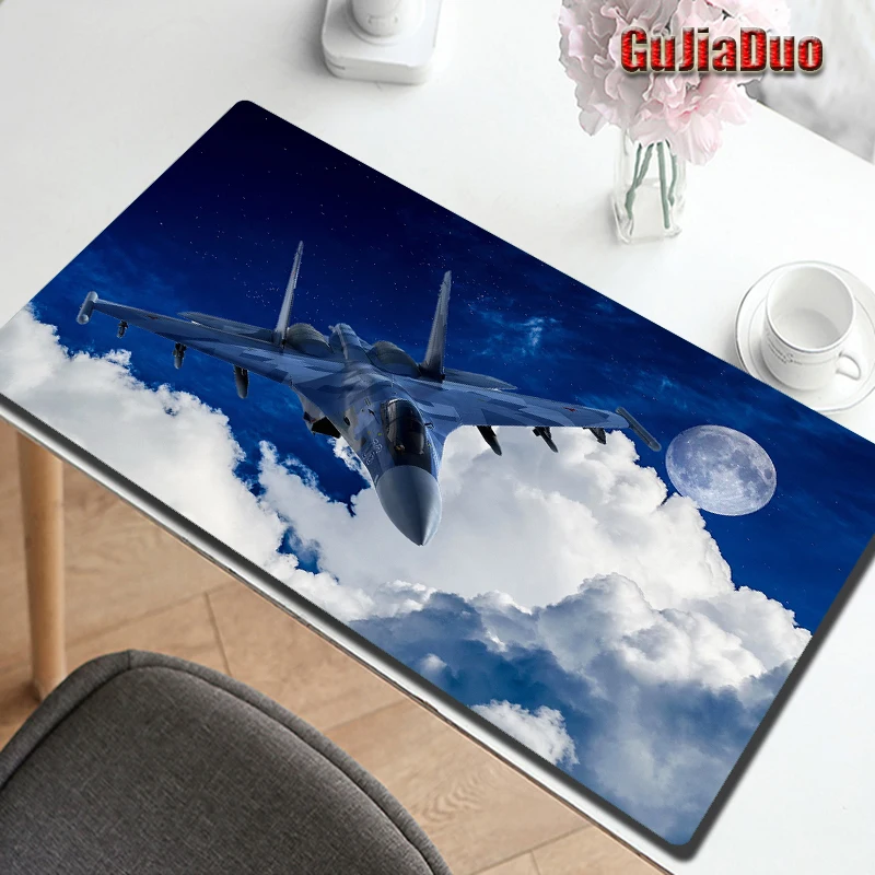 GuJiaDuo 800x300 Airplane Pattern Mouse Pad XL Notebook Keyboard Waterproof Non-slip Art Mousepad Gaming Hoom Accessories Carpet