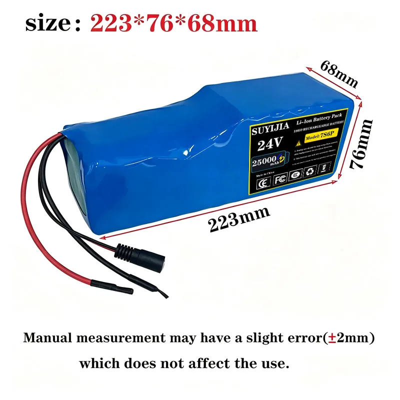 29.4v nouvelle batterie lithium - ion rechargeable 24V avec BMS pour scooter électrique 7s6p 29.4v 25ah