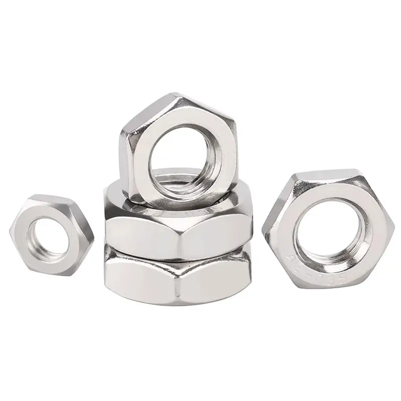 UNF 304 Stainless Steel Fine Tooth Thin Nuts M5 M6 M8 M10 M12 M14 M16 M18 M20 M22 Fine Thread Pitch Hex Nuts Pitch 1 1.25 1.5mm - Image 6