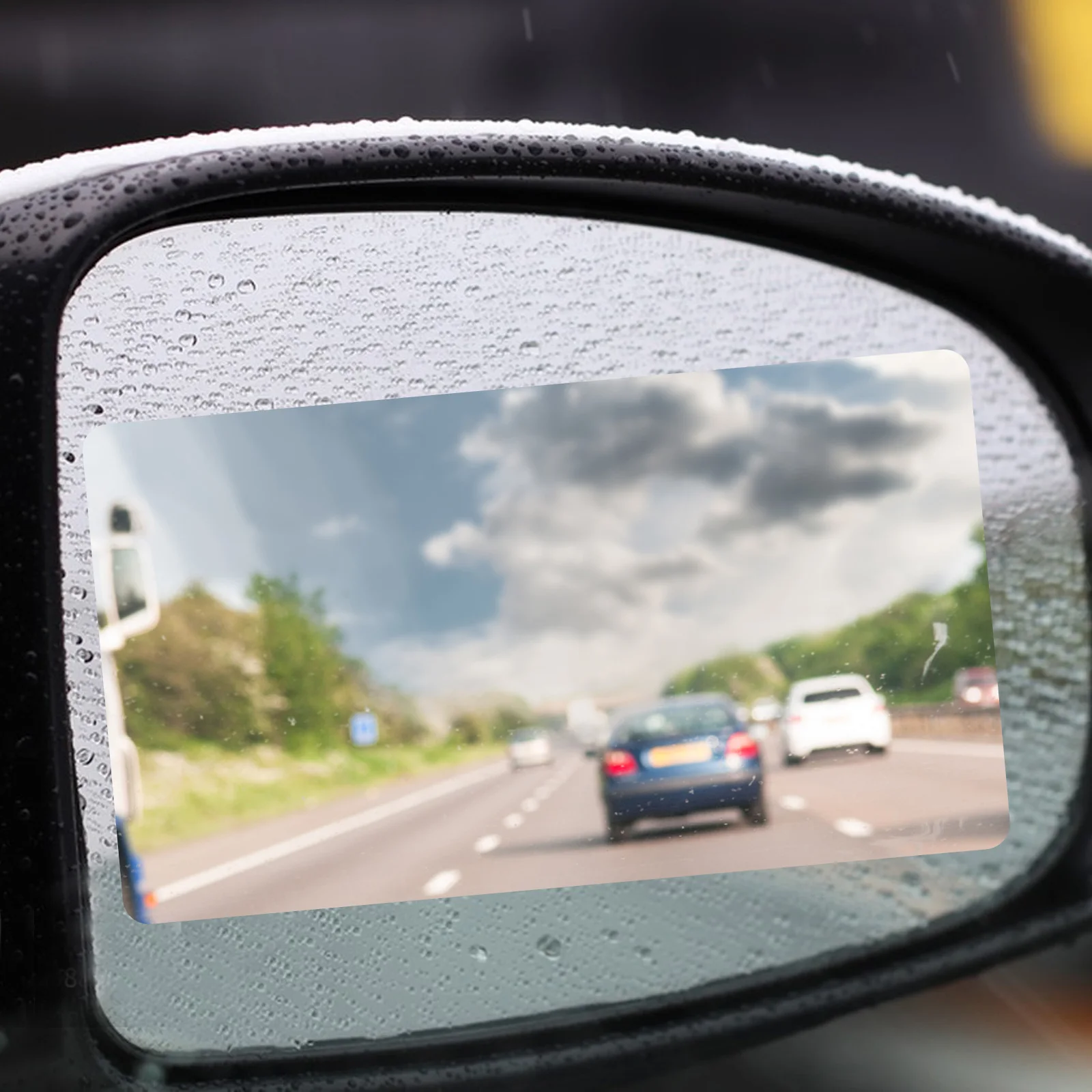 

Universal Car Side Rainproof Film Imported Blue Waterproof Rearview Protective Easy Installation Fits Vehicles Suvs Trucks