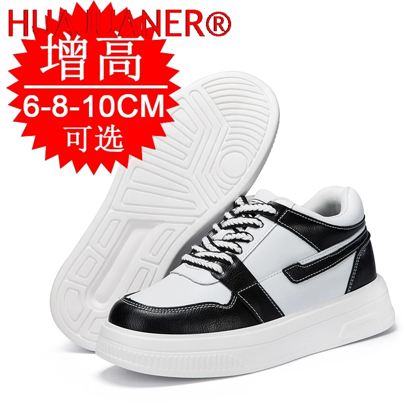 

2026 Men Elevator Shoes Heightening Sneakers for Men 6cm 8cm 10cm Breathable Height Increased Hidden Heel Shoes