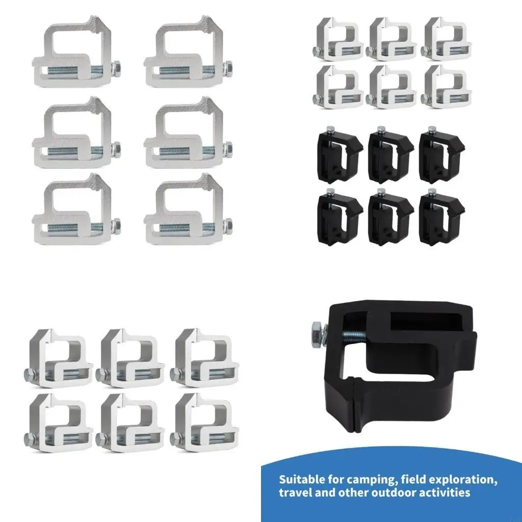 F1CF 6Pcs Clamps Caps Clamps Truck Clamps Mount Clamp