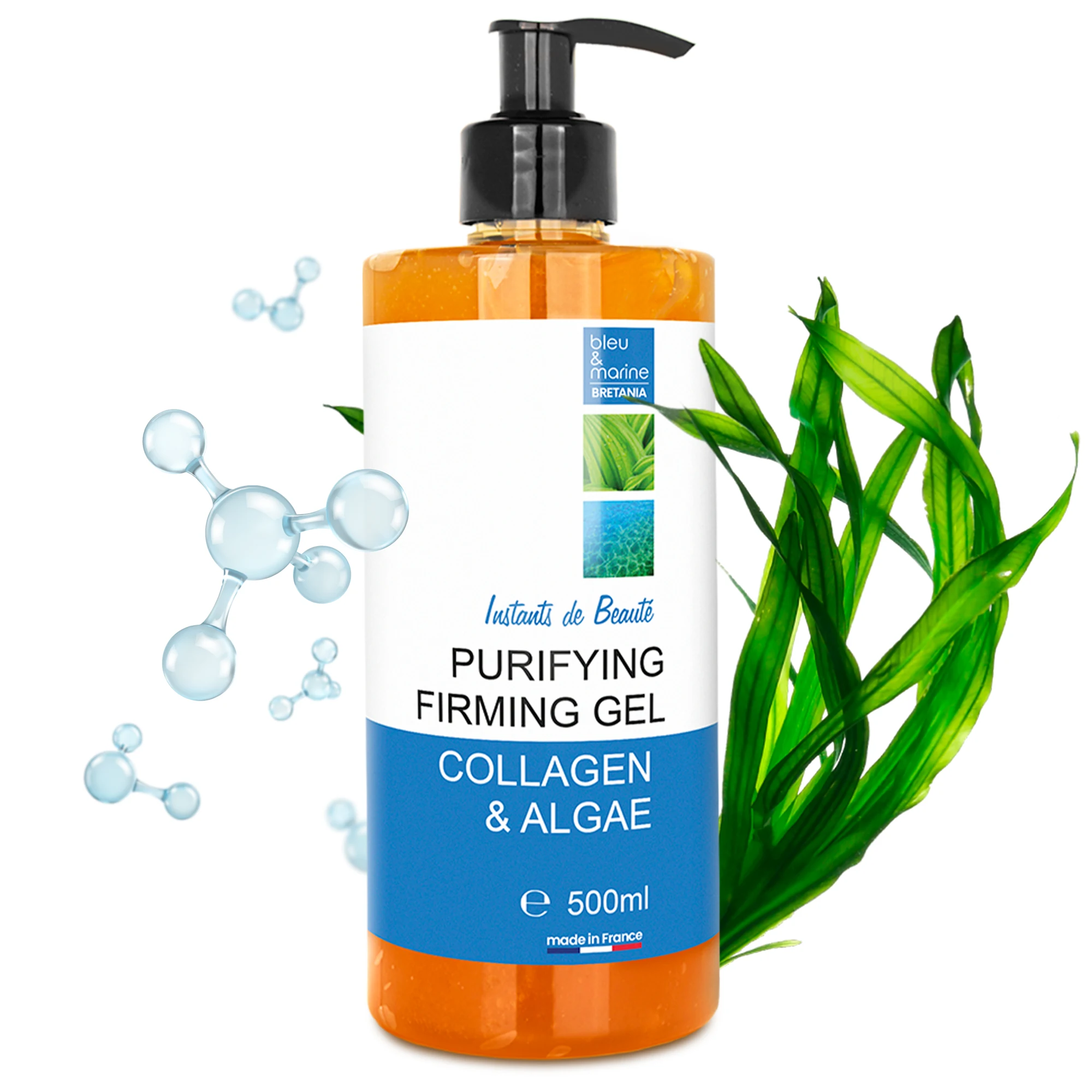 Bleu & Marine Bretania Limpiador Facial Piel Grasa y Mixta | Fórmula Natural y Efectiva - Controla Brillo en Zona T