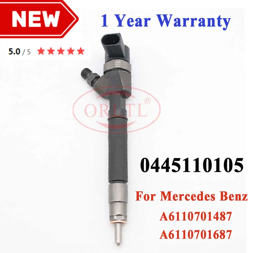 

0 445 110 105 New Diesel Injector 0445110105 OEM 0445 110 105 A6110701487 A6110701687 for Mercedes Benz 6110701487 6110701687