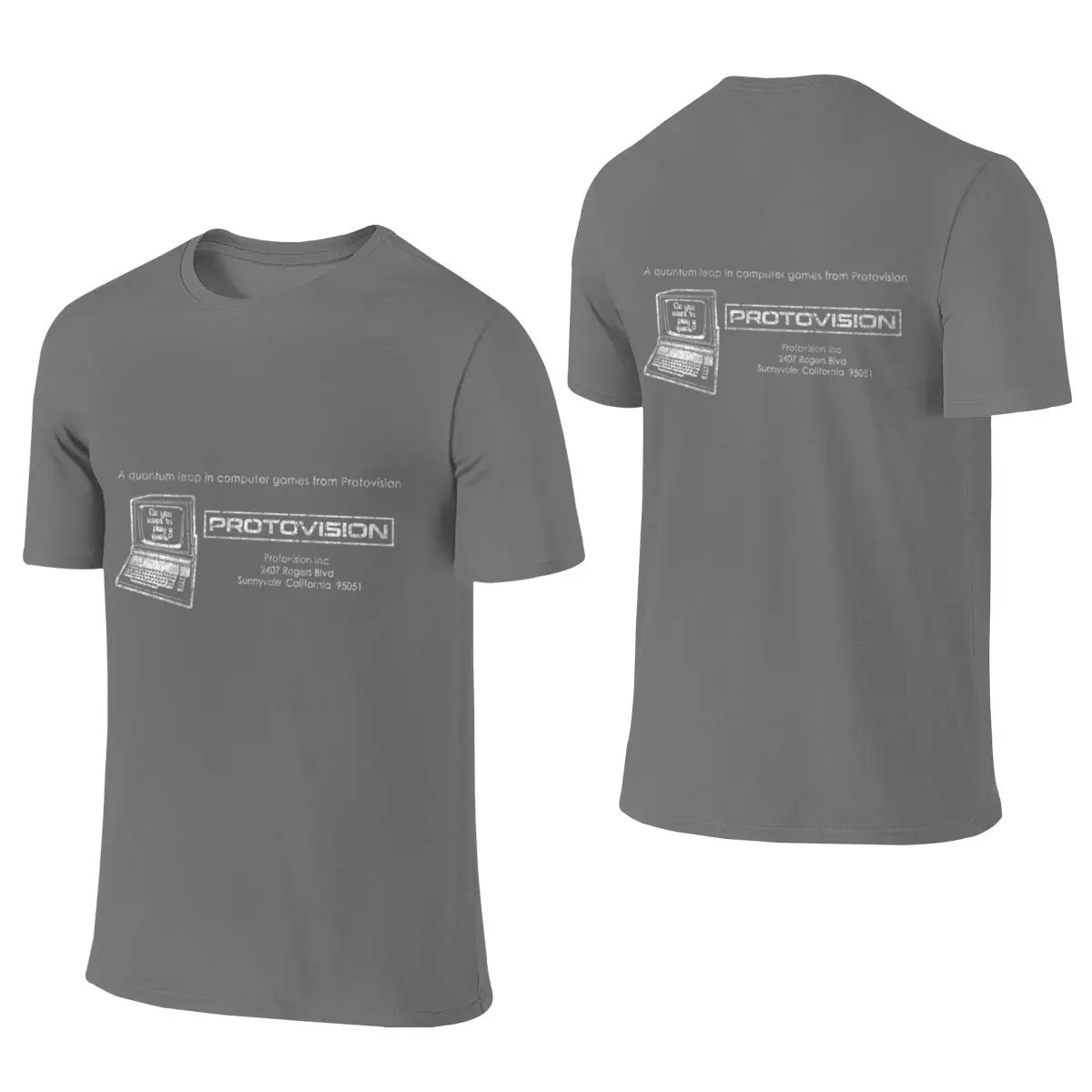Protovision Computer Games (WarGames) Dating Reversible T-shirt Japanese-Style Vibe Light Color Schemes Tee