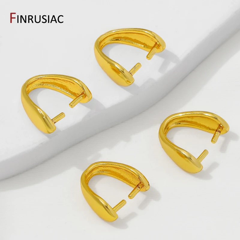 14/18K Gold Plated Brass Pendant Bail Hooks For Necklace Making,Smooth Pendant Holder Bail,DIY Jewelry Making Accessories image 4