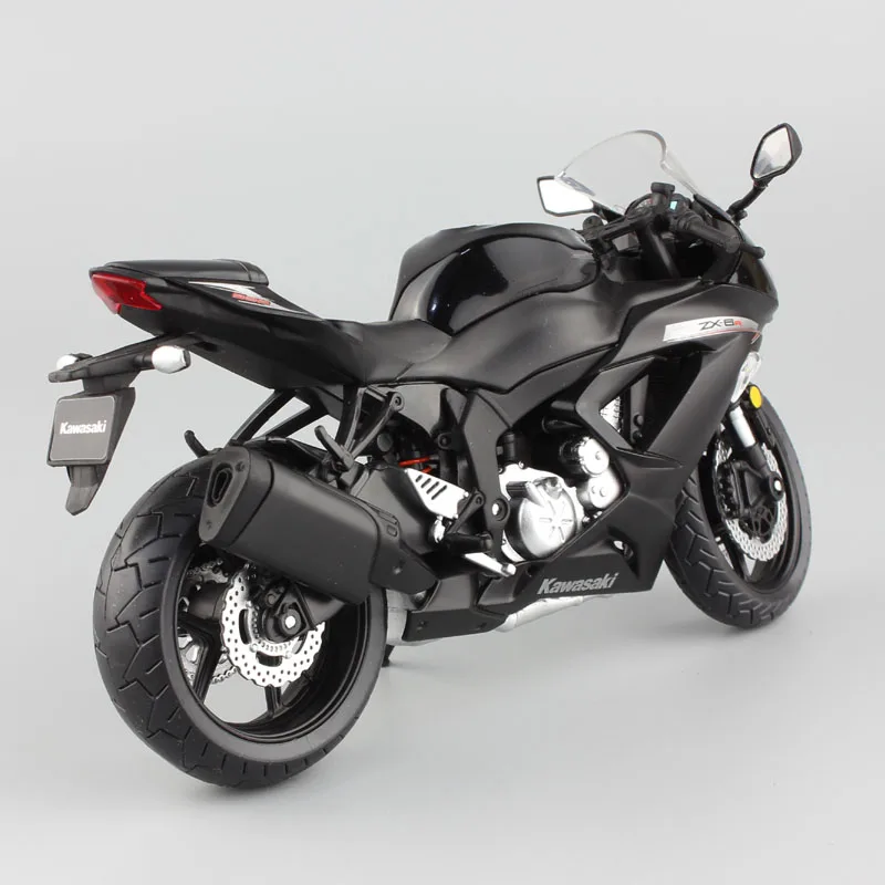 1/12 Kawasaki Ninja ZX-6R Racing Cross-country Motorcycles Model Simulation Metal Street Motorcycle Model Collection