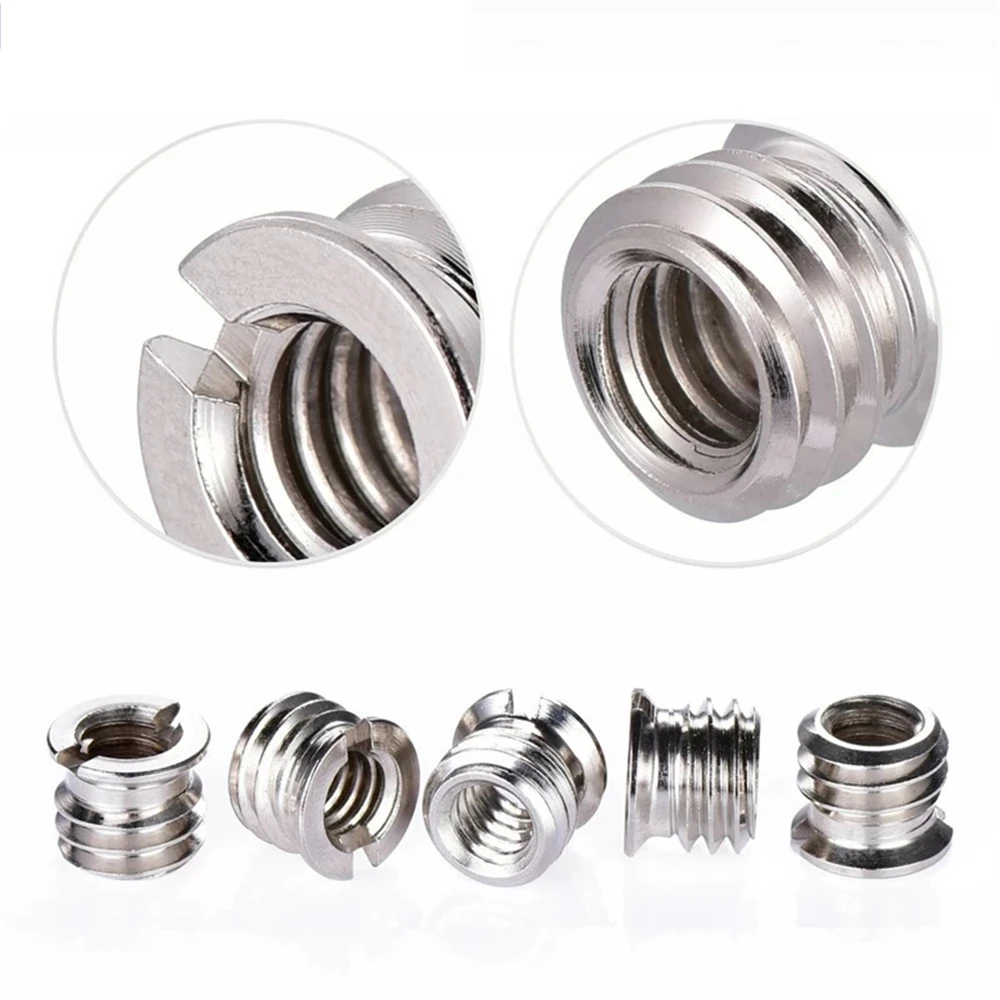 

3/8 inch 1/4 to 3/8 Camcorder Tripod Monopod for DSLR Camera Standard Adapter Convert Screw Reducer Bushing Converter