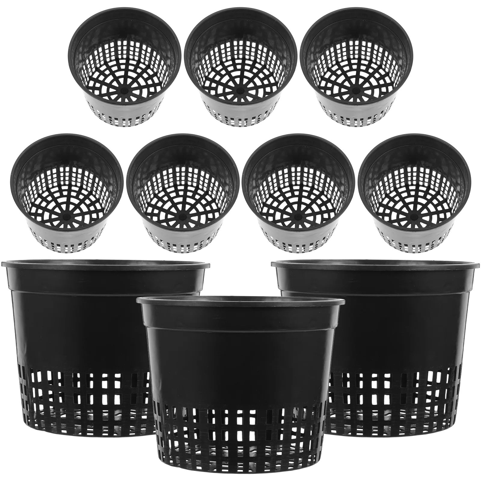 

10pcs Aquarium Planting Baskets Premium Material Healthy Root Growth Even Drainage Hydroponics Soil Based Water Grass
